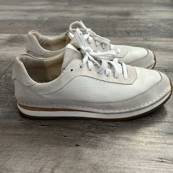 Clarks CRAFT RUN LACE WHITE SUEDE - Picture 4 of 6